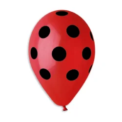 GS110 #157 RED-BLACK POLKA DOT 119206 12IN