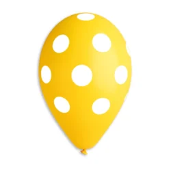 GS110 #157 YELLOW-WHITE POLKA DOT 902402 12IN