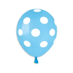 AS50 #157 LIGHT BLUE-WHITE POLKA DOTS 921311 5IN
