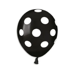 AS50 #157 BLACK-WHITE POLKA DOTS 921366 5IN