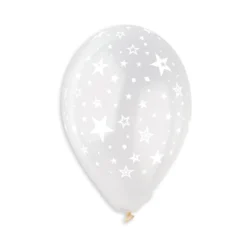 GS110 #001 CRYSTAL CLEAR WHITE STARS 923315 12IN