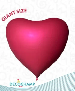 GIANT DECO HEART RED 68IN