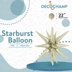 DECO STARBURST WHITE GOLD 22IN