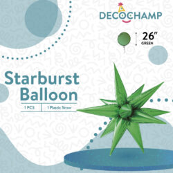 DECO STARBURST GREEN 26IN