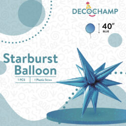 DECO STARBURST BLUE 40IN