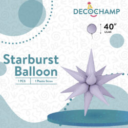 DECO STARBURST LILAC 40IN