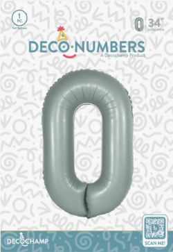DECO NUMBER 0 EUCALYPTUS 34IN