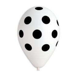 GS110 #157 WHITE-BLACK POLKA DOT 921533 12IN