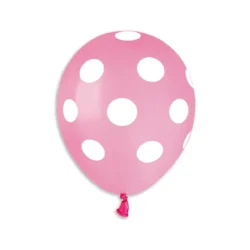 AS50 #157 ROSE-WHITE POLKA DOT 921298 5IN