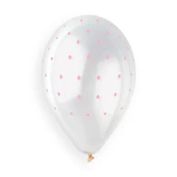 GS120 #1051 CRYSTAL CLEAR-CHIC DOTS PINK 940862 13IN