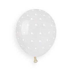 AS50 #1051 CLEAR CHIC DOTS WHITE 941029 5IN