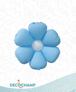 DECO FLOWER BABY BLUE 16IN