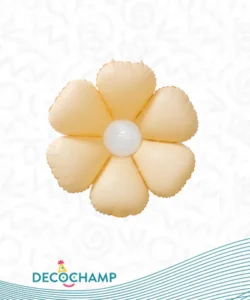 DECO FLOWER PEACH 16IN