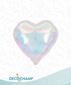 DECO HEART 18IN IRIDESCENT