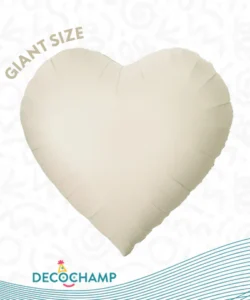 GIANT DECO HEART LATTE 68IN