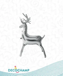 DECO REINDEER SILVER 34IN
