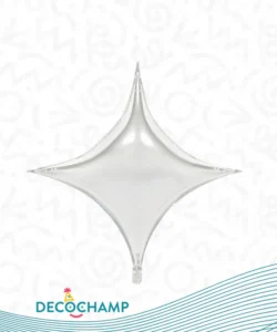 DECO STAR POINT SILVER 18IN