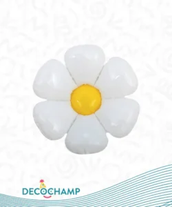 DECO FLOWER WHITE 34IN