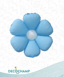 DECO FLOWER BABY BLUE 34IN