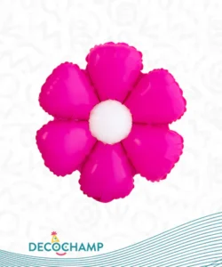 DECO FLOWER FUCHSIA 34IN
