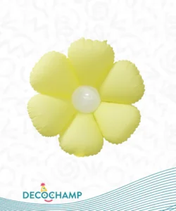 DECO FLOWER BABY YELLOW 34IN