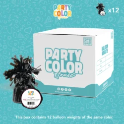 FOIL BALLOON WEIGHT BLACK 5.6OZ BW-026123