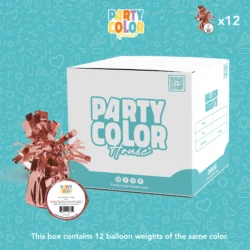 FOIL BALLOON WEIGHT ROSE GOLD 5.6OZ BW-026109