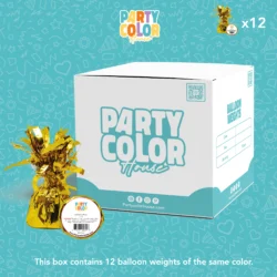 FOIL BALLOON WEIGHT GOLD 5.6OZ BW-026093