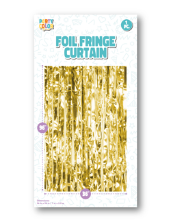 FOIL FRINGE DOOR CURTAIN GOLD GLOSS FC-026048