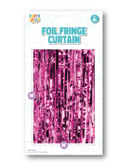 FOIL FRINGE DOOR CURTAIN FUCHSIA GLOSS  FC-026000