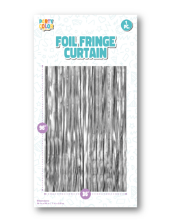 FOIL FRINGE DOOR CURTAIN SILVER GLOSS FC-026031