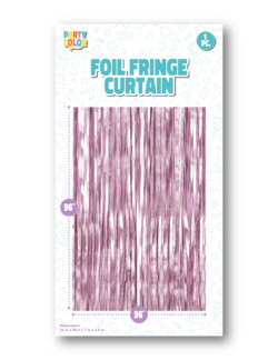 FOIL FRINGE DOOR CURTAIN ROSE GOLD MATTE FC-025980