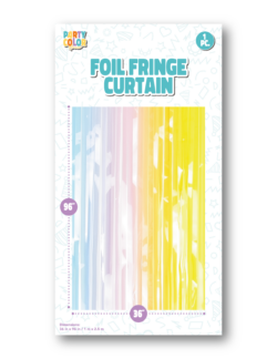 FOIL FRINGE DOOR CURTAIN GRADIENT MACARON FC-026055