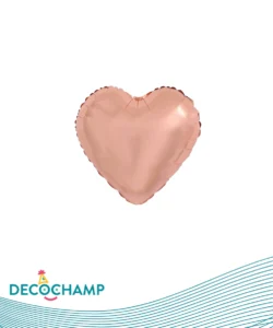 DECO HEART 18IN ROSE GOLD