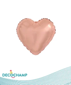 DECO HEART 24IN ROSE GOLD