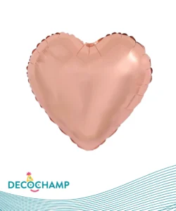 DECO HEART 36IN ROSE GOLD