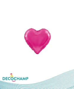 DECO HEART 9IN HOT PINK