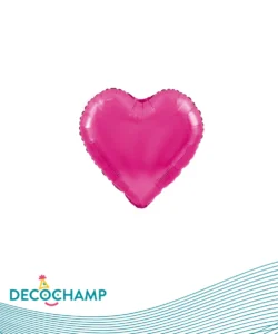 DECO HEART 18IN HOT PINK