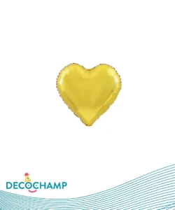 DECO HEART 9IN GOLD