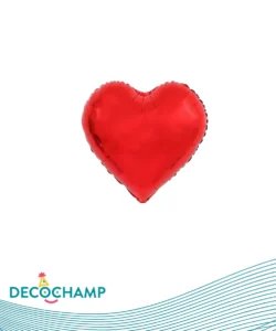 DECO HEART 18IN RED