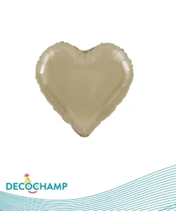 DECO HEART 24IN CHAMPAGNE