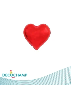 DECO HEART 9IN RED