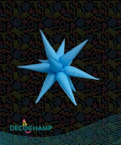 DECO STARBURST NEON BLUE 26IN