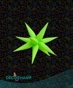 DECO STARBURST NEON GREEN 26IN