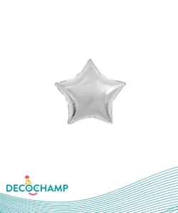 DECO STAR 9IN SILVER
