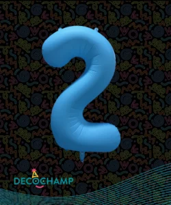 DECO NUMBER 2 NEON BLUE 34IN