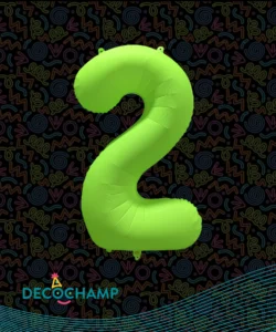 DECO NUMBER 2 NEON GREEN 34IN