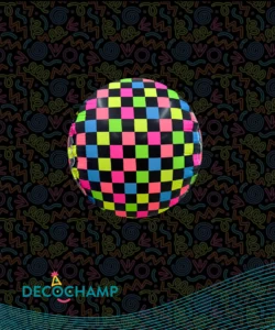 DECO NEON DISCO BALL 18IN