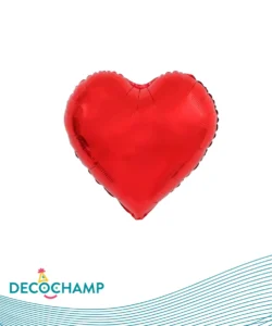 DECO HEART 24IN RED