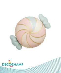 DECO LUXE STRIPE CANDY PASTEL SWIRL 14IN